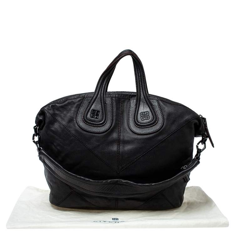 مملوكة مسبقًا Givenchy Black Leather Medium Nightingale Satchel