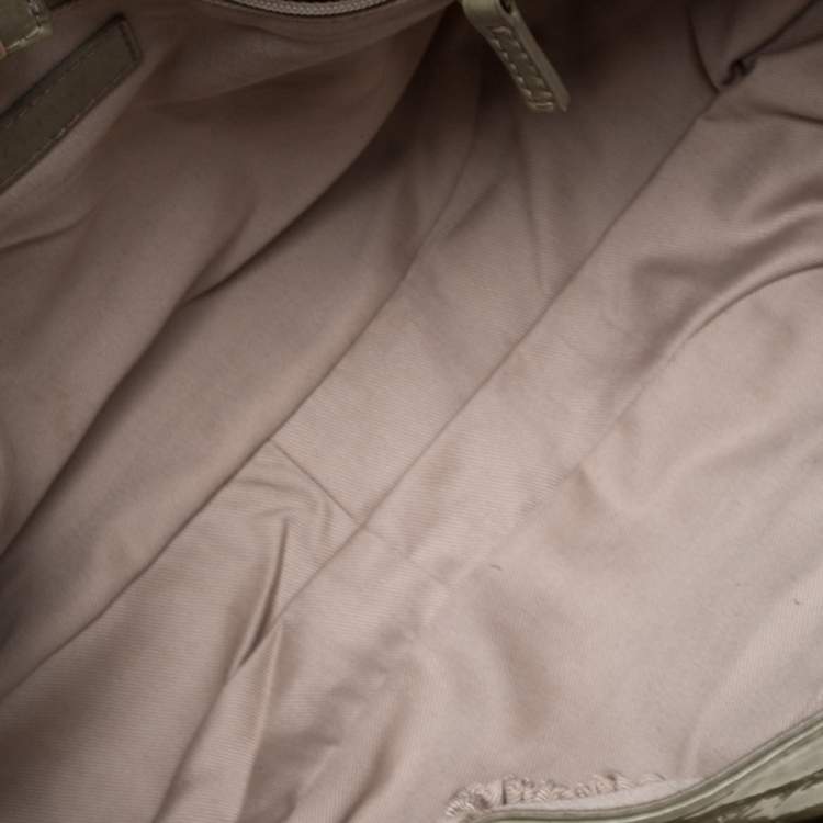 Pre Owned Givenchy Beige Patent Leather Shoulder Bag