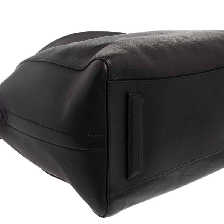 Pre Owned Givenchy Black Leather Medium Antigona Satchel