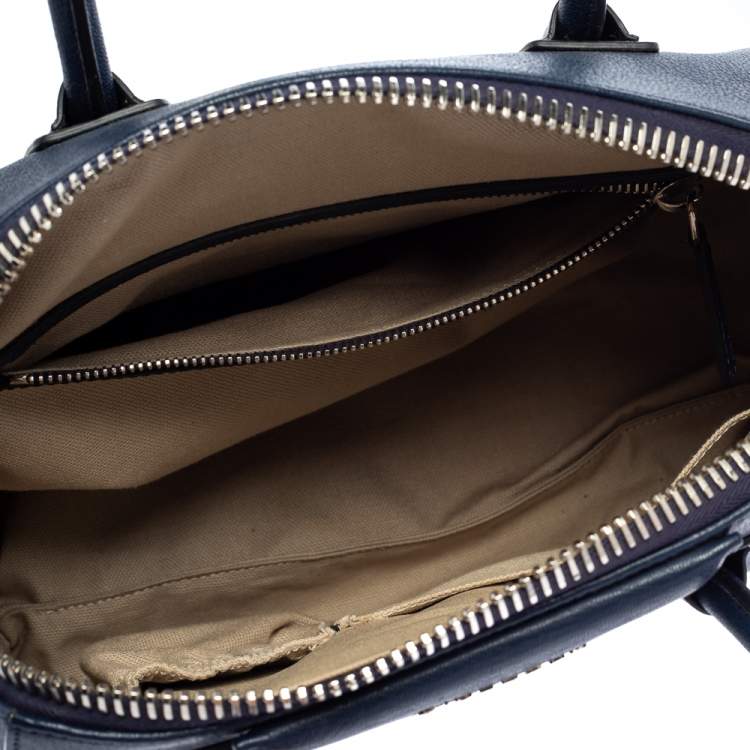 Pre Owned Givenchy Blue Leather Small Antigona Satchel