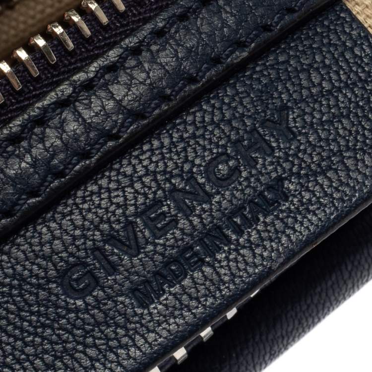Pre Owned Givenchy Blue Leather Small Antigona Satchel