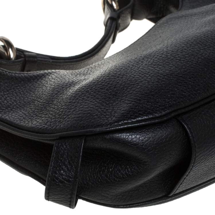 Pre Owned Givenchy Black Leather Hobo