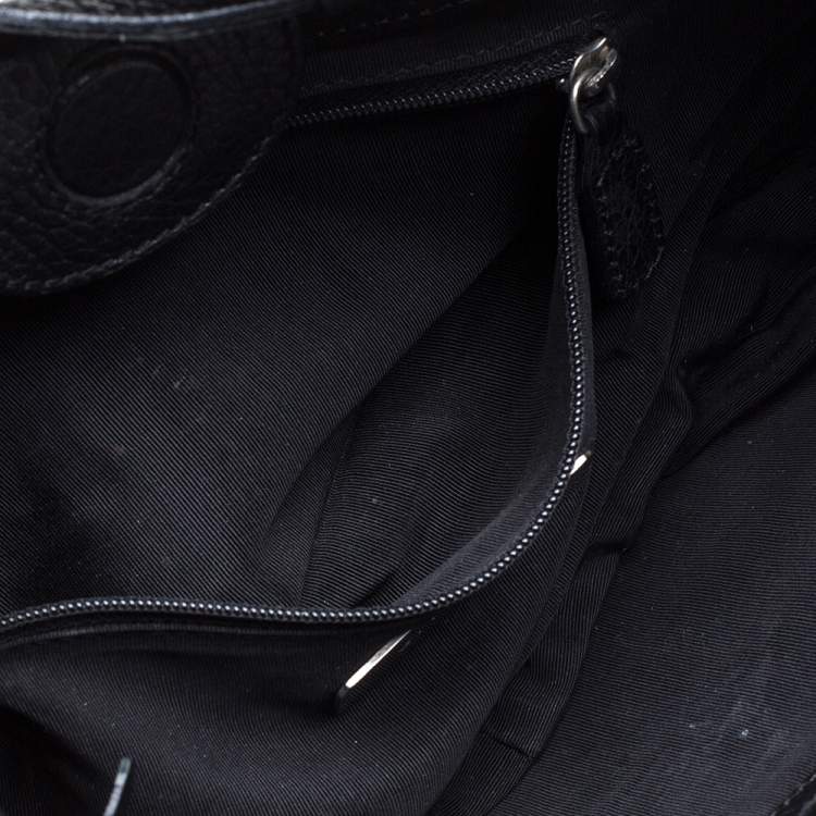 Pre Owned Givenchy Black Leather Hobo