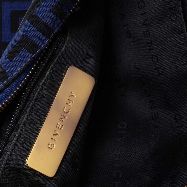 مملوكة مسبقًا Givenchy Blue/Black Canvas and Leather Shoulder Bag