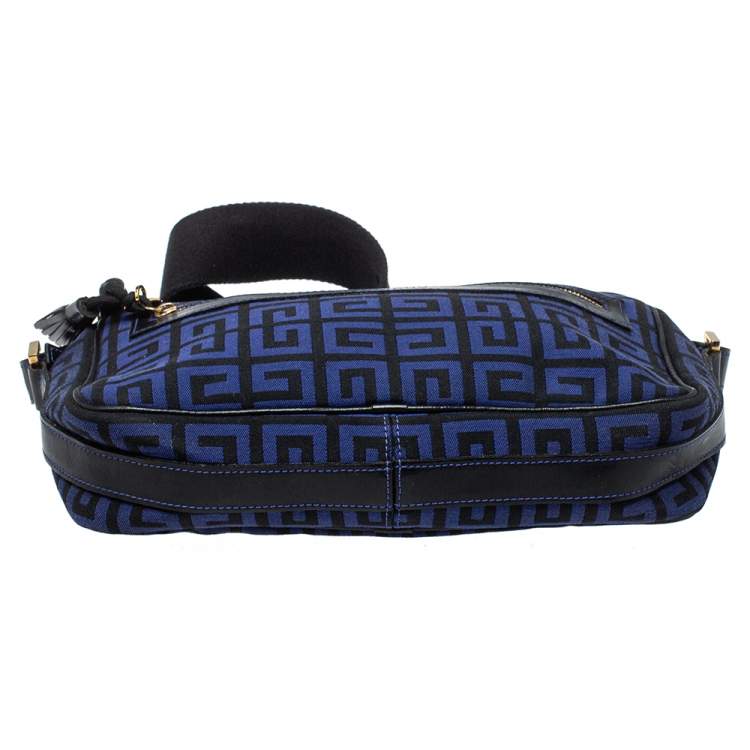 مملوكة مسبقًا Givenchy Blue/Black Canvas and Leather Shoulder Bag
