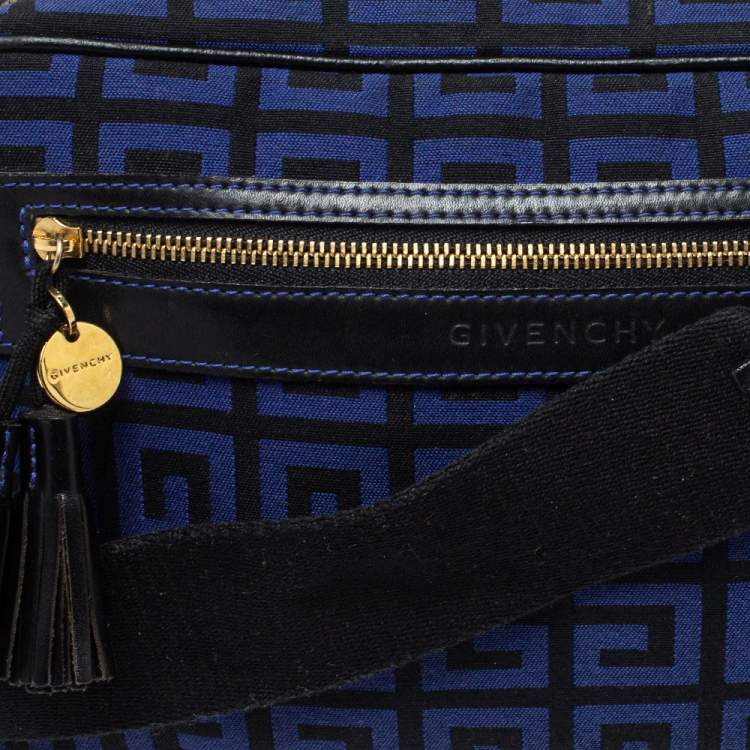 مملوكة مسبقًا Givenchy Blue/Black Canvas and Leather Shoulder Bag