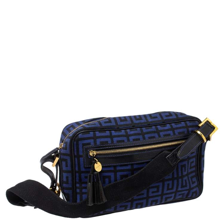 مملوكة مسبقًا Givenchy Blue/Black Canvas and Leather Shoulder Bag