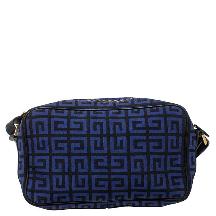 مملوكة مسبقًا Givenchy Blue/Black Canvas and Leather Shoulder Bag