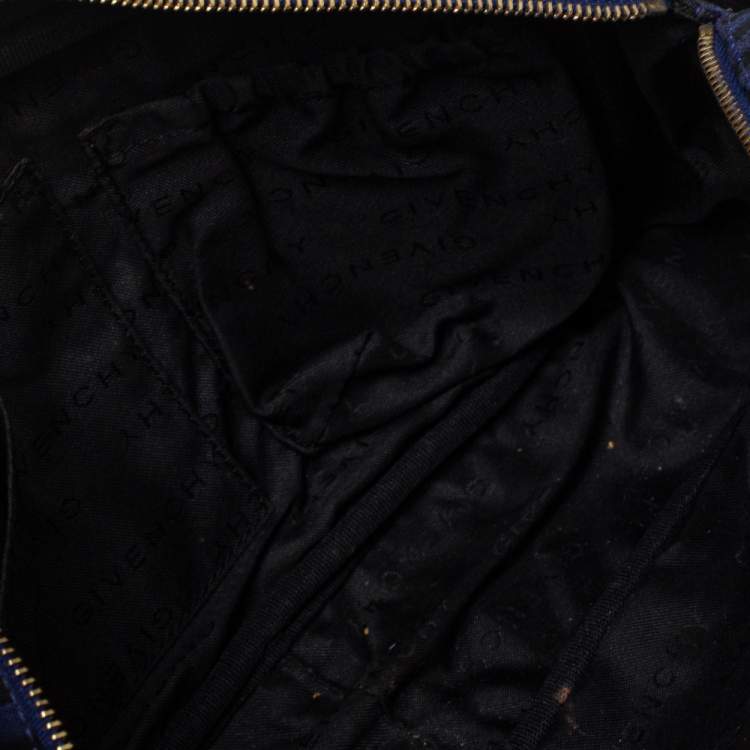 مملوكة مسبقًا Givenchy Blue/Black Canvas and Leather Shoulder Bag
