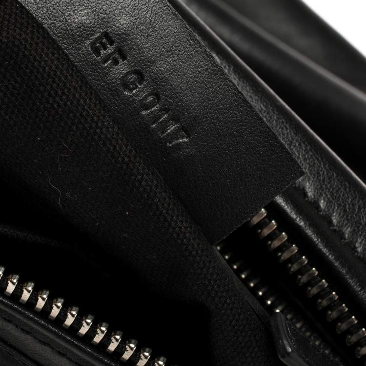 Pre Owned Givenchy Black Leather Pandora Grommet Shoulder Bag
