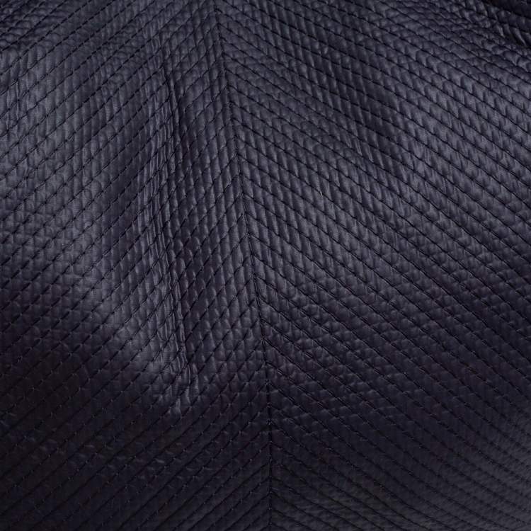 Pre Owned Givenchy Black Fabric Stitch Detail Hobo