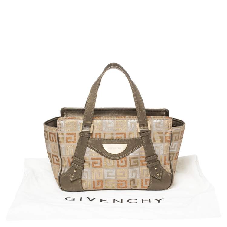 Pre Owned  Givenchy Muticolor Monogram Canvas And Leather Tote