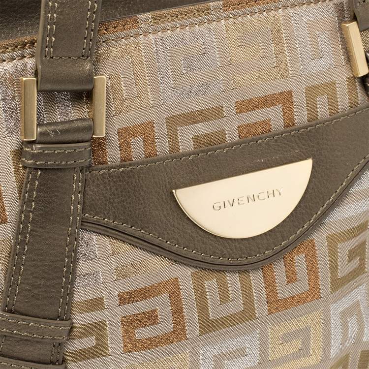 Pre Owned  Givenchy Muticolor Monogram Canvas And Leather Tote