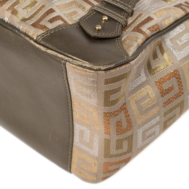Pre Owned  Givenchy Muticolor Monogram Canvas And Leather Tote