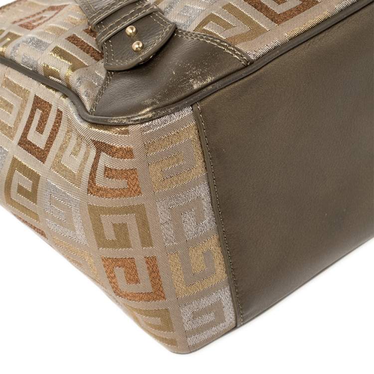 Pre Owned  Givenchy Muticolor Monogram Canvas And Leather Tote