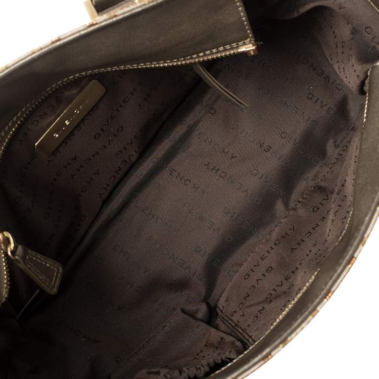 Pre Owned  Givenchy Muticolor Monogram Canvas And Leather Tote