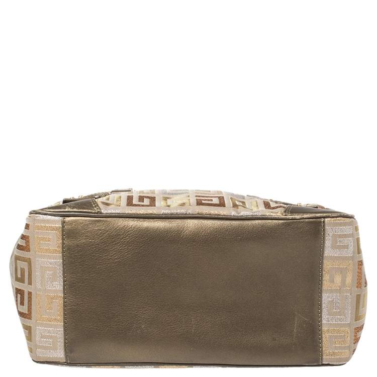 Pre Owned  Givenchy Muticolor Monogram Canvas And Leather Tote