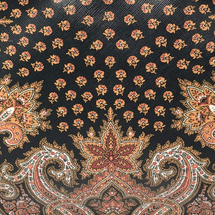 Pre Owned Givenchy Multicolor Leather Paisley Print Clutch