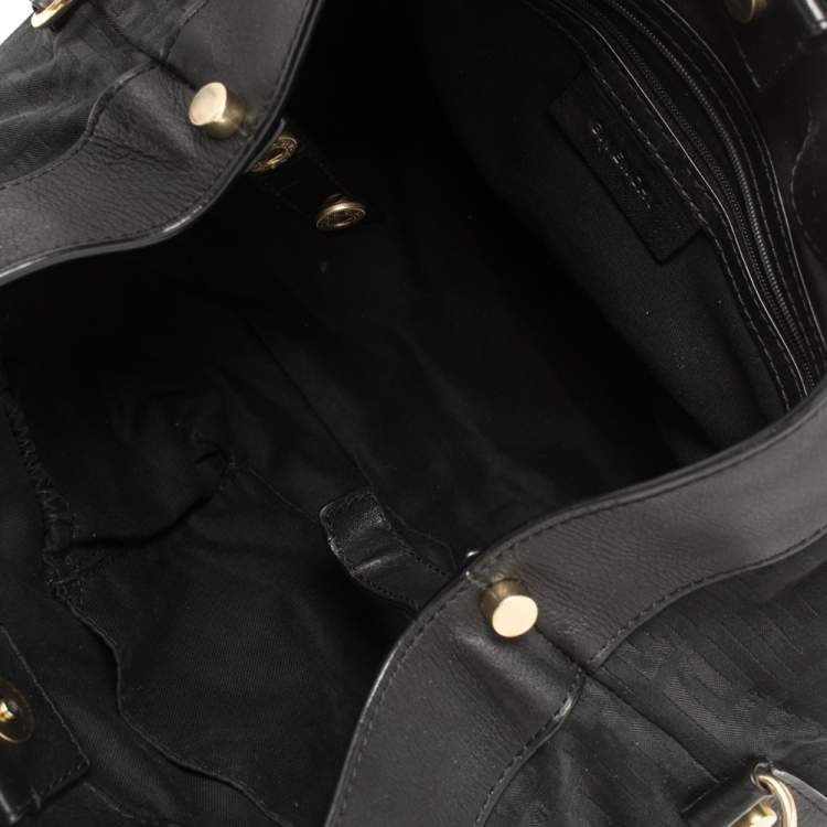 Pre Owned Givenchy Black Monogram Canvas And Leather Tote