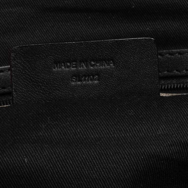 Pre Owned Givenchy Black Monogram Coated Canvas and Leather Shopper Tote