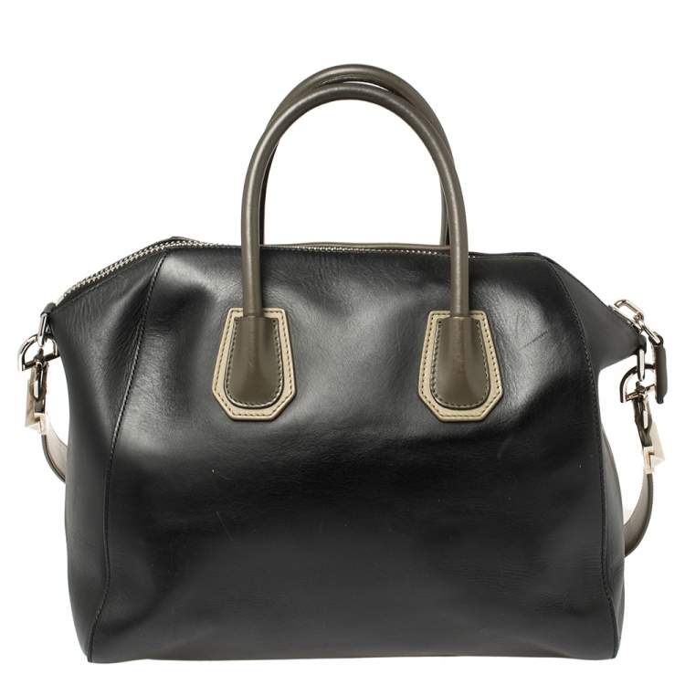 Pre Owned Givenchy Tri Color Leather Medium Antigona Satchel