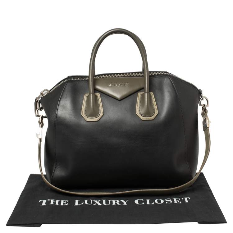 Pre Owned Givenchy Tri Color Leather Medium Antigona Satchel