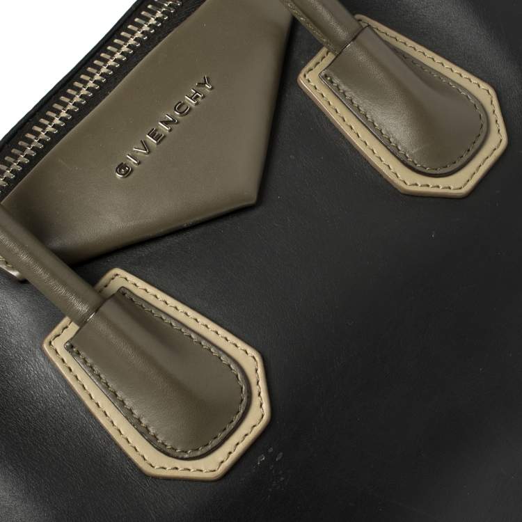 Pre Owned Givenchy Tri Color Leather Medium Antigona Satchel