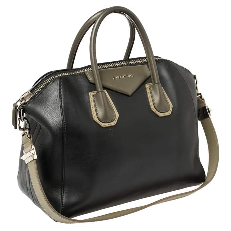 Pre Owned Givenchy Tri Color Leather Medium Antigona Satchel