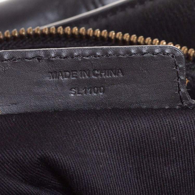 Pre Owned Givenchy Black Leather Ruched Hobo