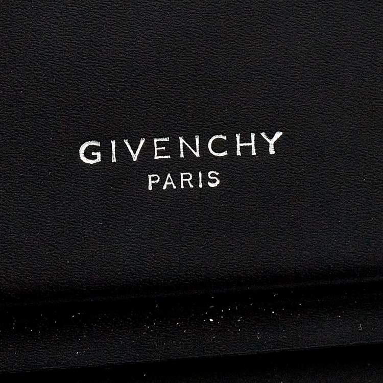 Pre Owned Givenchy Black Leather Mini Horizon Crossbody Bag