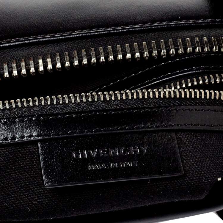 Pre Owned Givenchy Black Smooth Leather Small Antigona Satchel