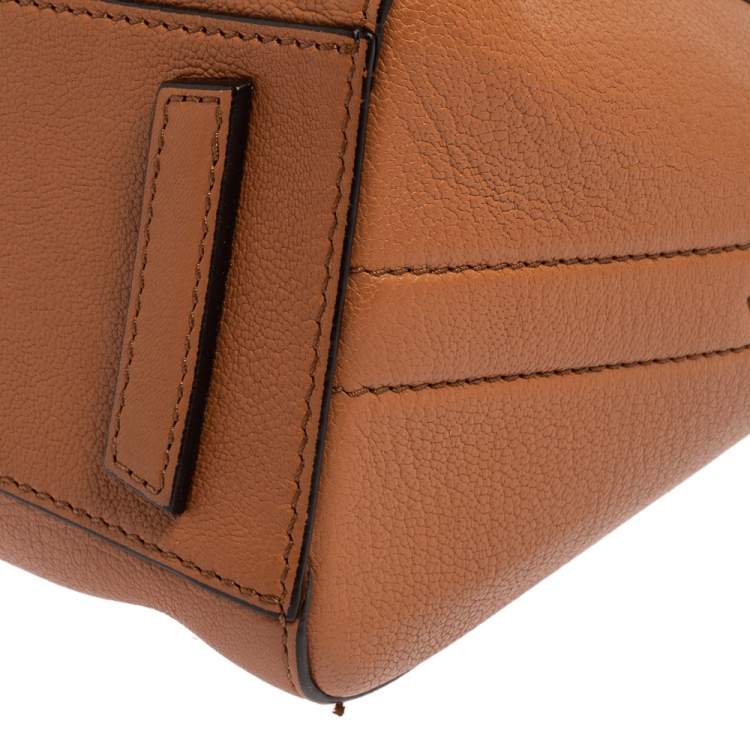 Pre Owned Givenchy Brown Leather Mini Antigona Satchel