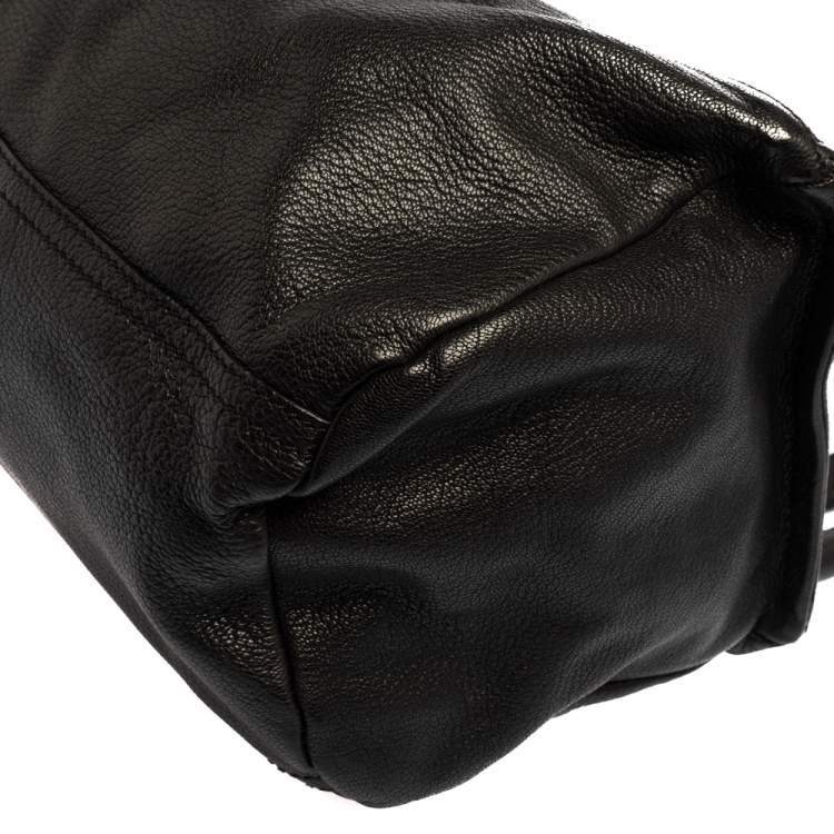 Pre Owned Givenchy Black Leather Small Pandora Shoulder Bag