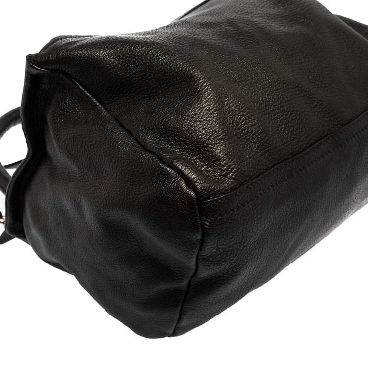 Pre Owned Givenchy Black Leather Small Pandora Shoulder Bag