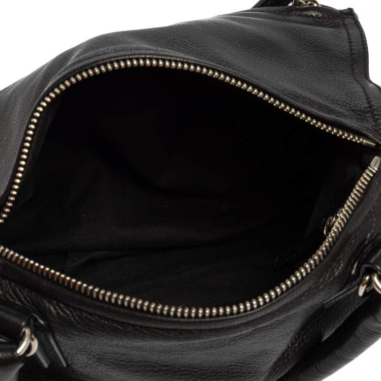 Pre Owned Givenchy Black Leather Small Pandora Shoulder Bag