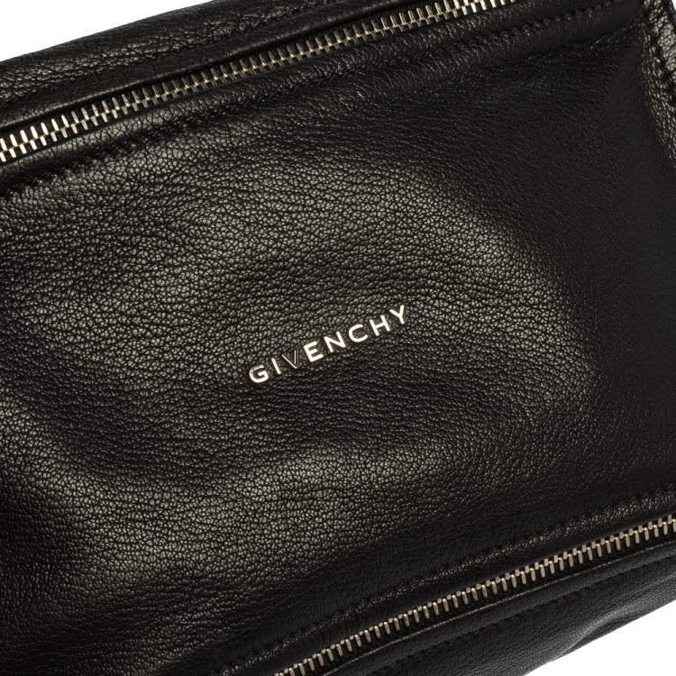Pre Owned Givenchy Black Leather Small Pandora Shoulder Bag