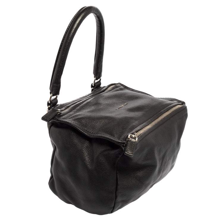 Pre Owned Givenchy Black Leather Small Pandora Shoulder Bag