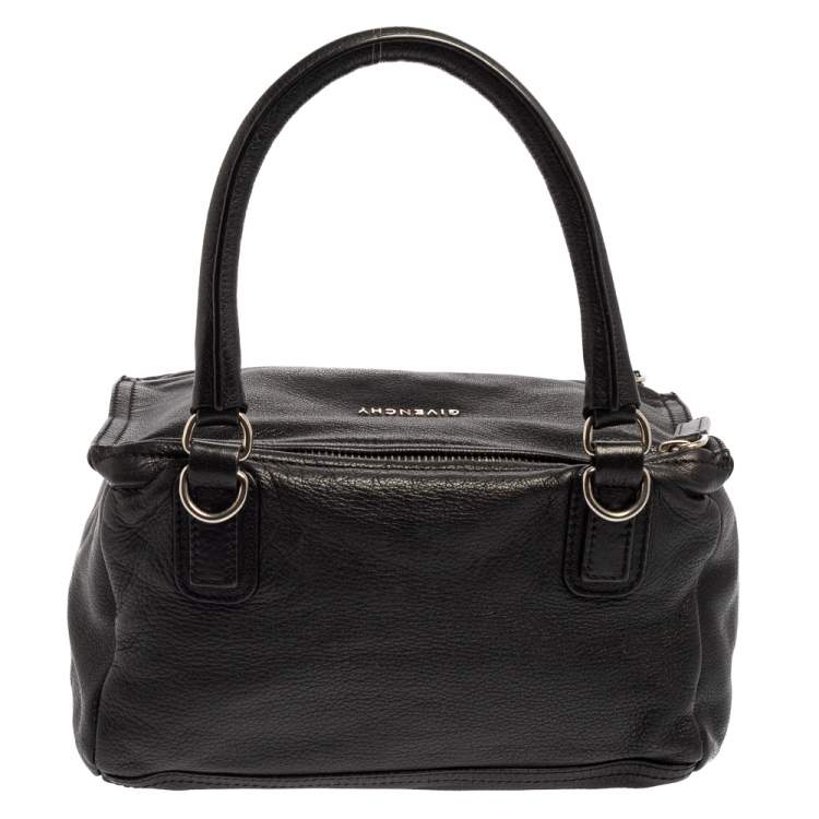 Pre Owned Givenchy Black Leather Small Pandora Shoulder Bag