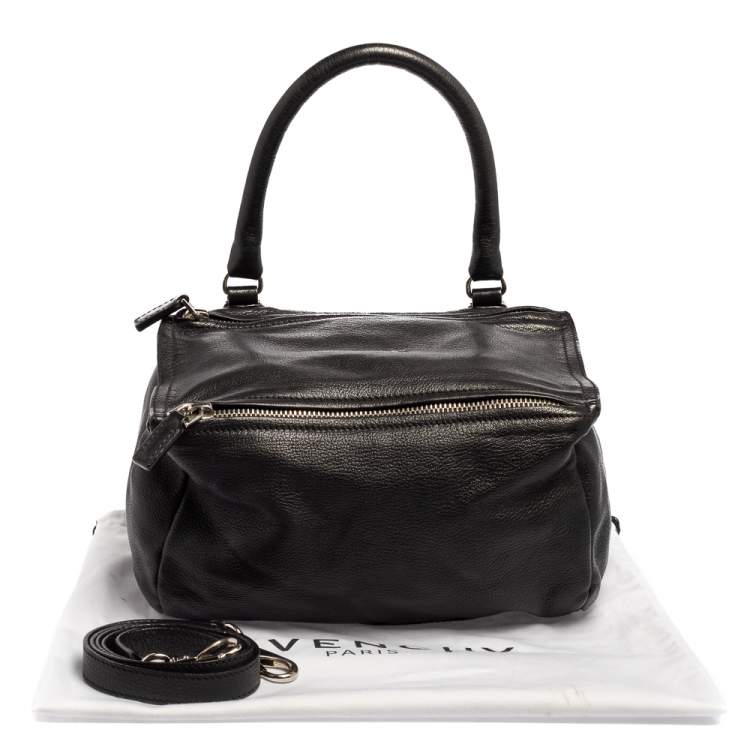 Pre Owned Givenchy Black Leather Small Pandora Shoulder Bag