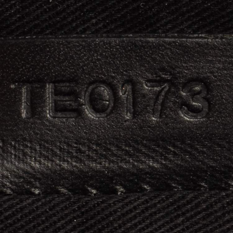 Pre Owned Givenchy Black Patent Leather Printed Clutch