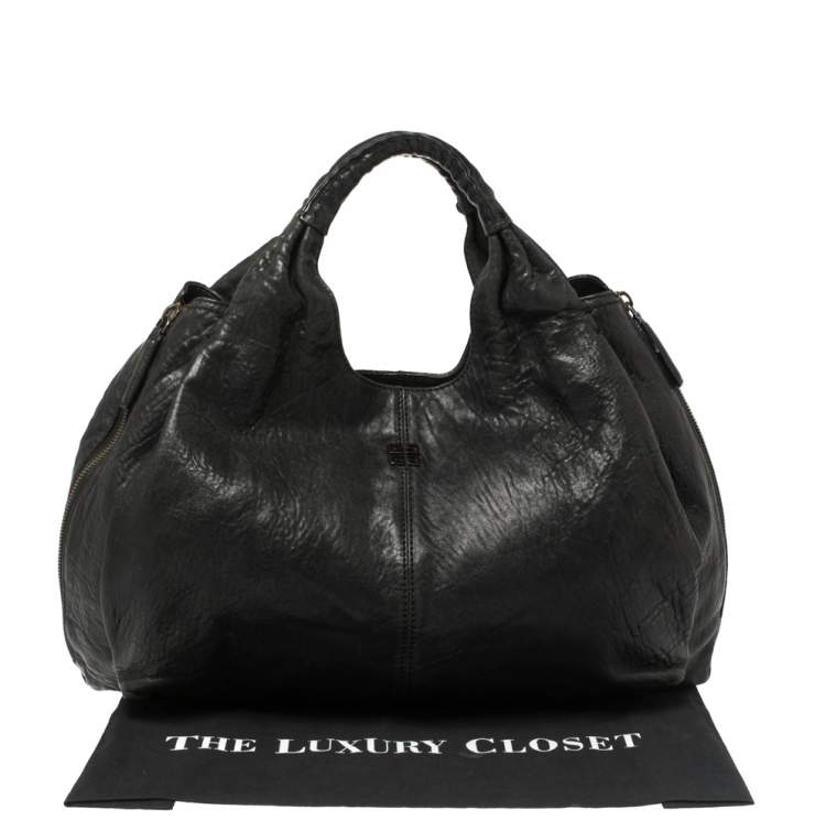 Pre Owned Givenchy Black Leather Elschia Billy Hobo