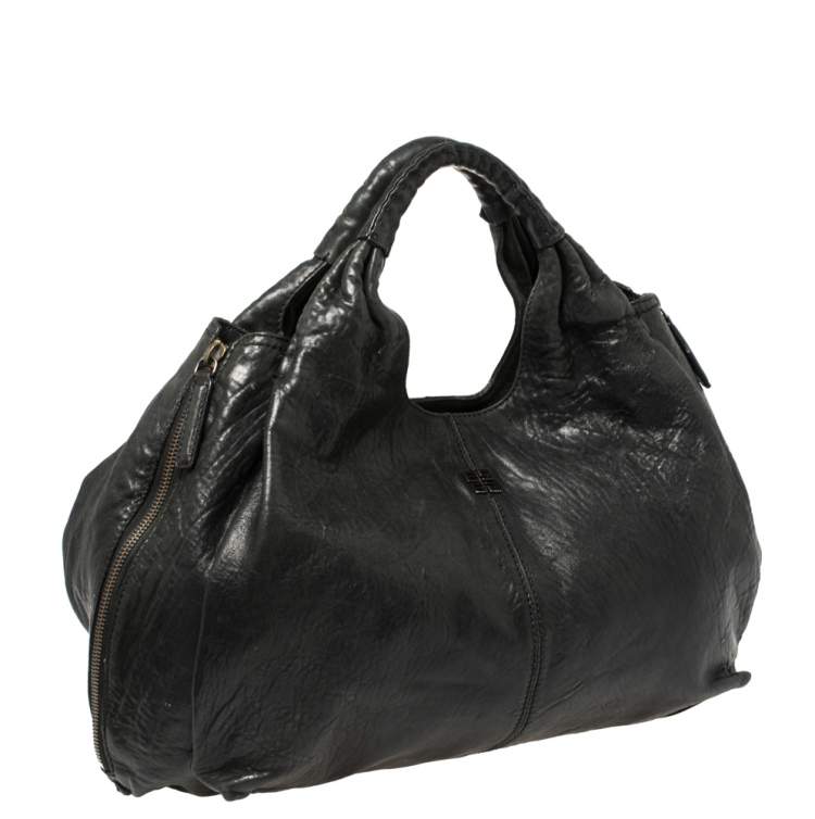 Pre Owned Givenchy Black Leather Elschia Billy Hobo