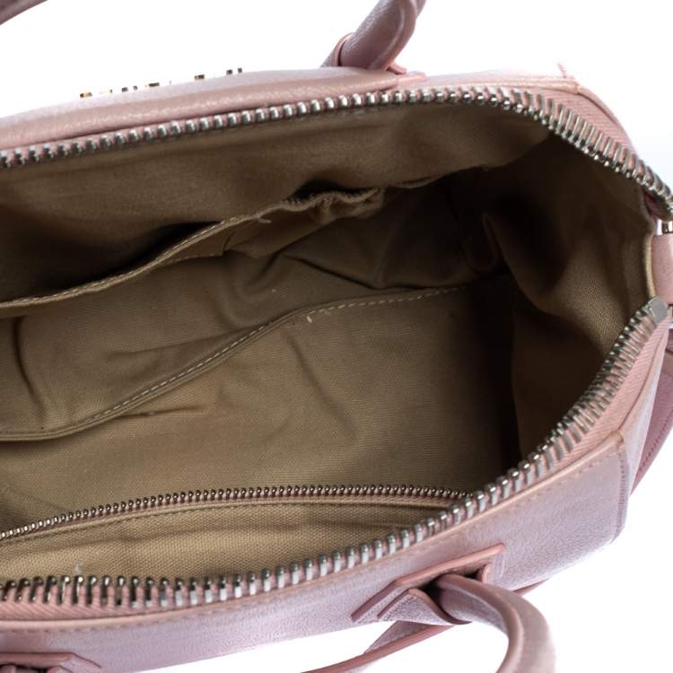 Pre Owned Givenchy Pink Leather Small Antigona Satchel