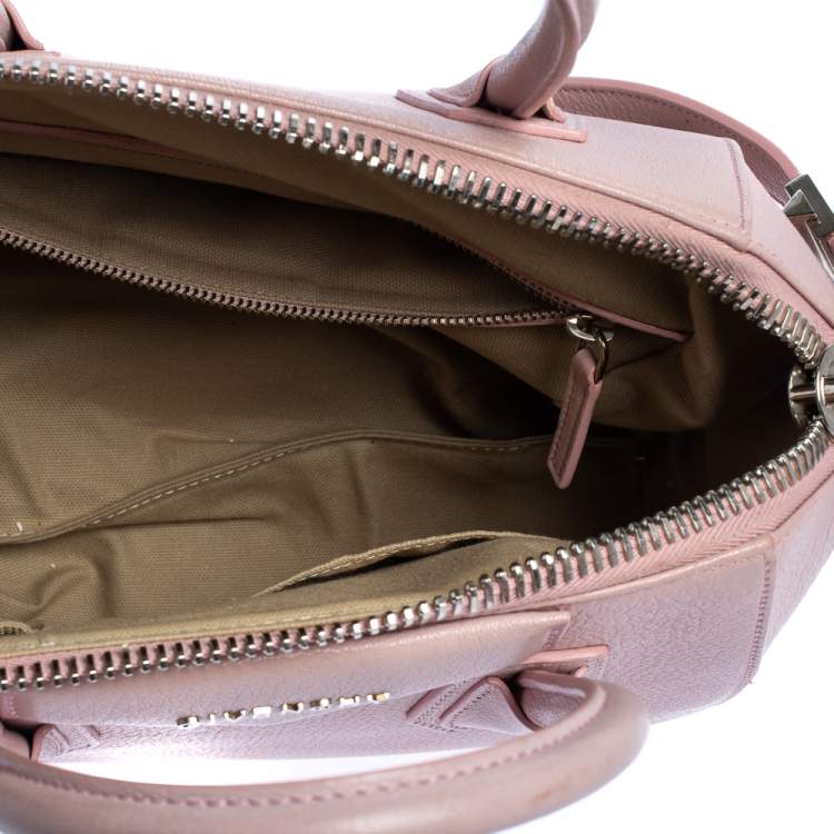 Pre Owned Givenchy Pink Leather Small Antigona Satchel