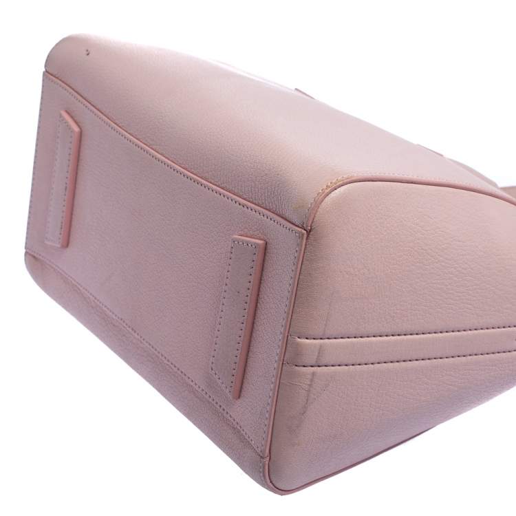 Pre Owned Givenchy Pink Leather Small Antigona Satchel
