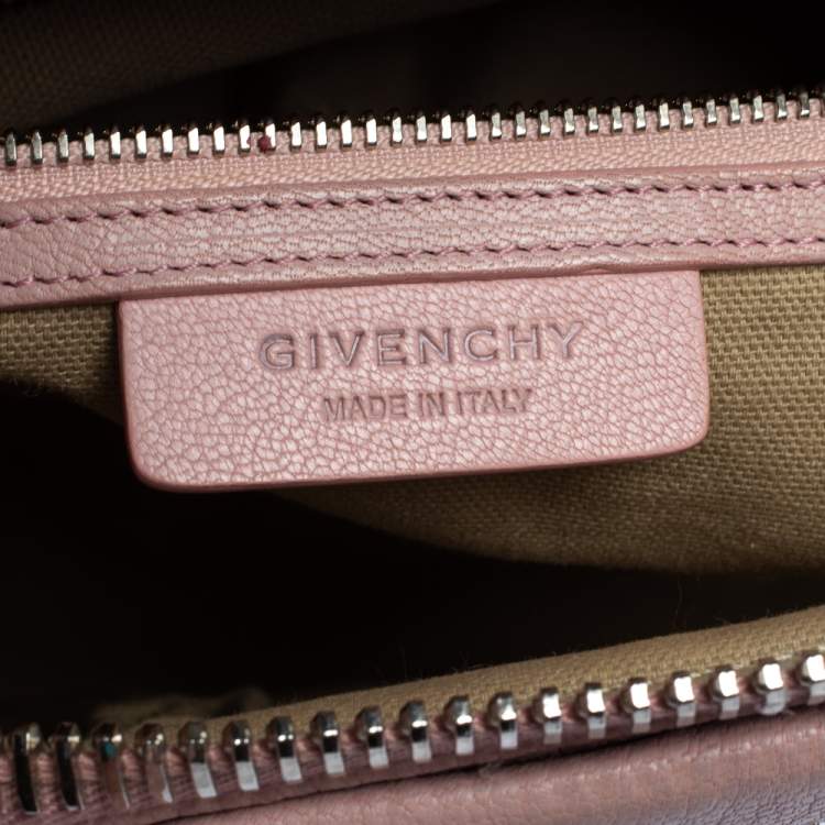 Pre Owned Givenchy Pink Leather Small Antigona Satchel