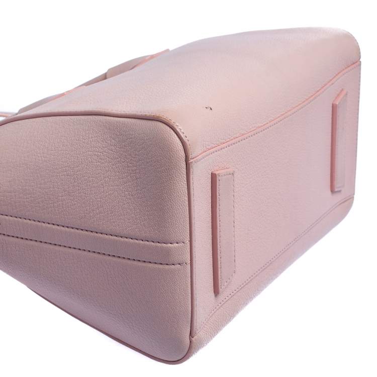 Pre Owned Givenchy Pink Leather Small Antigona Satchel