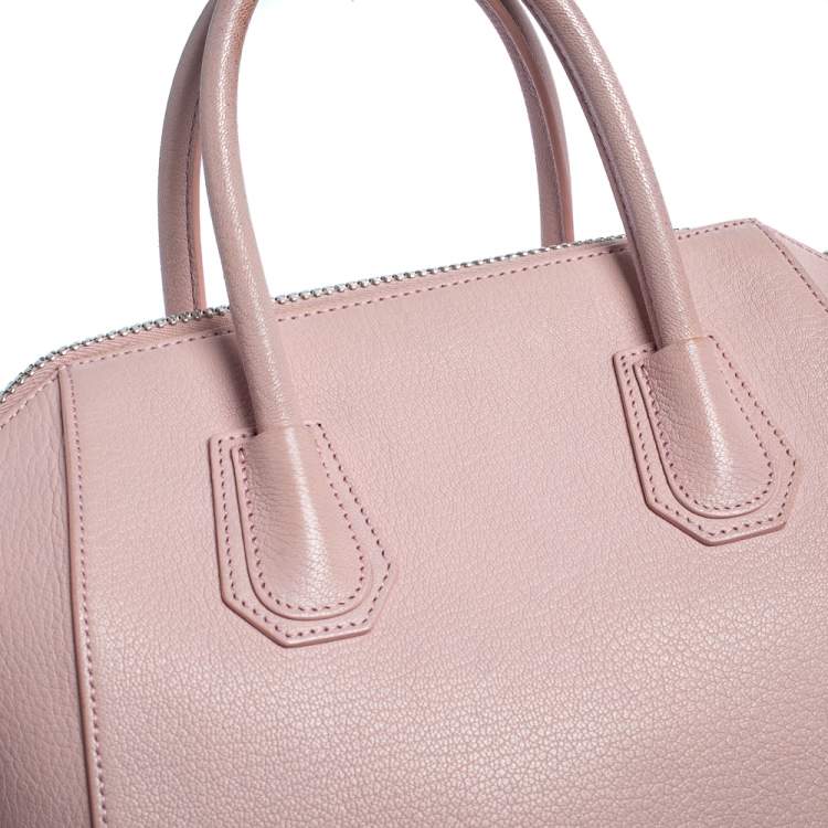 Pre Owned Givenchy Pink Leather Small Antigona Satchel