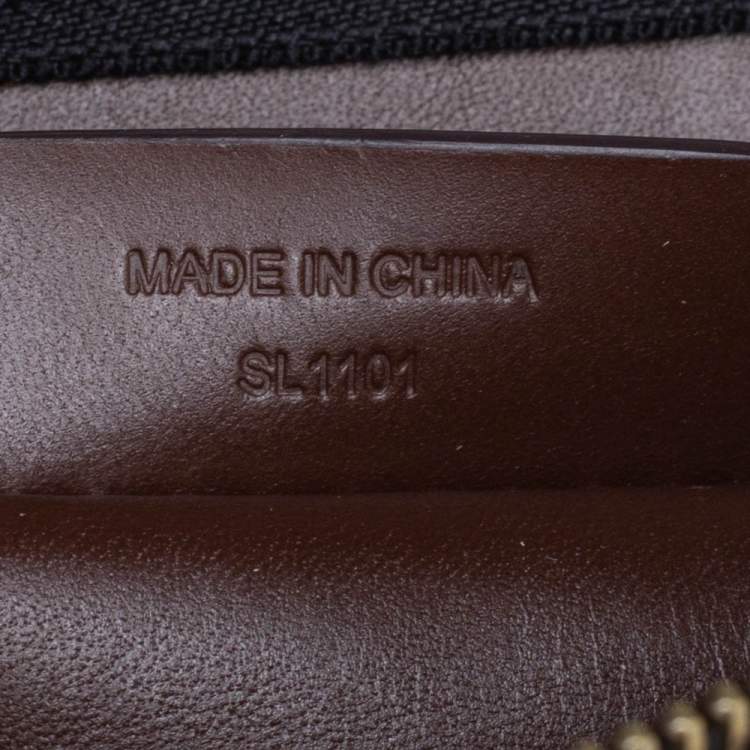Pre Owned Givenchy Dark Grey/Brown Monogram Coated Canvas and Leather Shoulder Bag