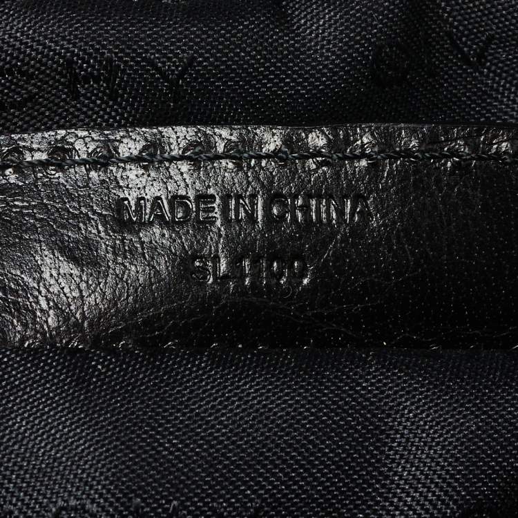 Pre Owned Givenchy Black Monogram Canvas and Leather Hobo